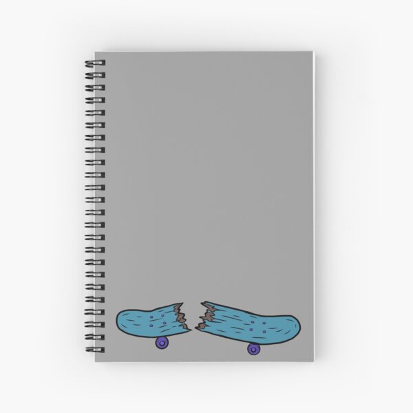Broken Skateboard Art Spiral Notebook