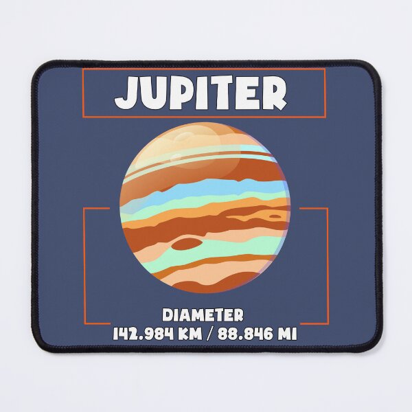 Item preview, Planet Jupiter and his diametre, a funny gift for solar system lovers and astronomy enthusiasts designed and sold by abdelhak2005.