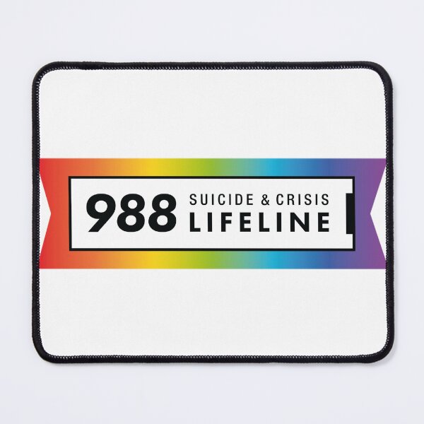 Item preview, 988 | National Suicide & Crisis Lifeline | Multi-color Gradient Design designed and sold by SidderBug Designs.