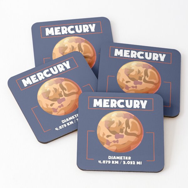 Item preview, Planet Mercury and his diametre, a funny gift for solar system lovers and astronomy enthusiasts designed and sold by abdelhak2005.