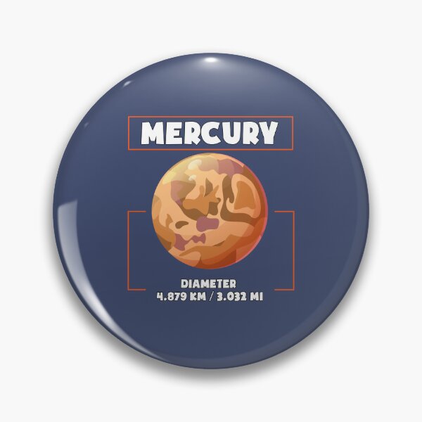 Item preview, Planet Mercury and his diametre, a funny gift for solar system lovers and astronomy enthusiasts designed and sold by abdelhak2005.