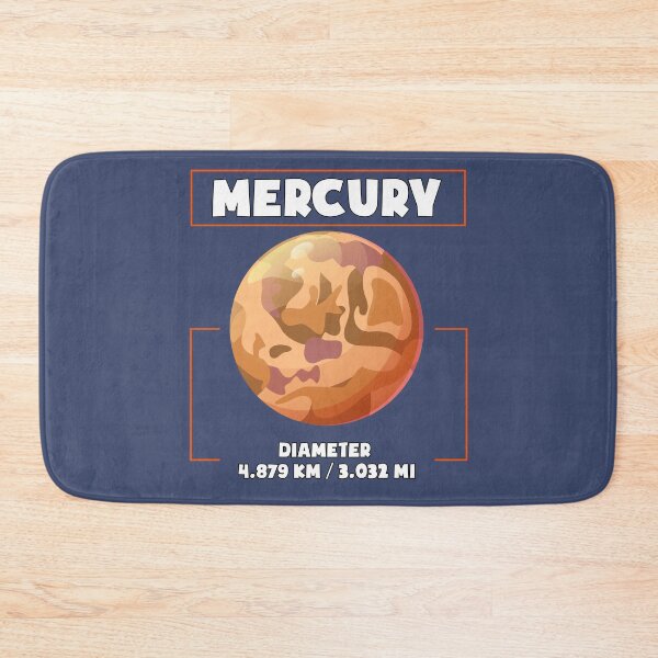 Item preview, Planet Mercury and his diametre, a funny gift for solar system lovers and astronomy enthusiasts designed and sold by abdelhak2005.