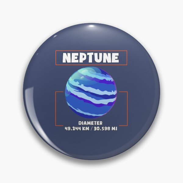 Item preview, Planet Neptune and his diametre, a funny gift for solar system lovers and astronomy enthusiasts designed and sold by abdelhak2005.