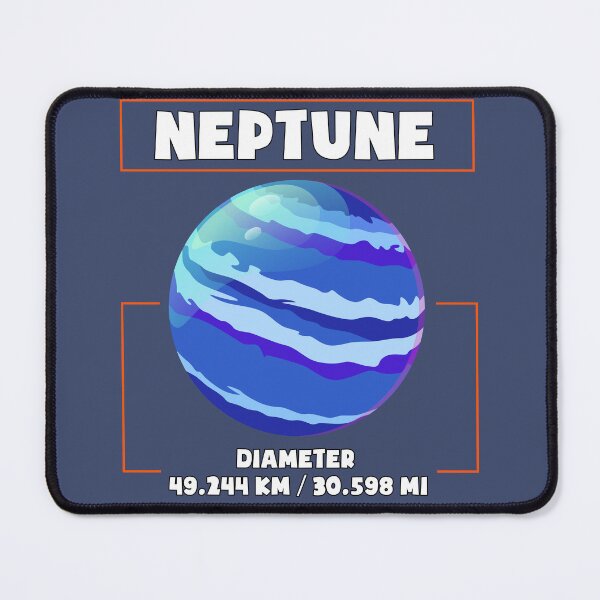 Item preview, Planet Neptune and his diametre, a funny gift for solar system lovers and astronomy enthusiasts designed and sold by abdelhak2005.