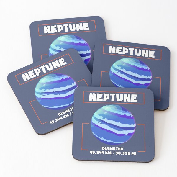 Item preview, Planet Neptune and his diametre, a funny gift for solar system lovers and astronomy enthusiasts designed and sold by abdelhak2005.