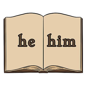 Artwork thumbnail, He/Him Pronoun Badge - Aiolin by scrollanddagger