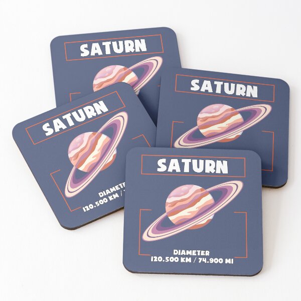 Artikelvorschau, Planet Saturn und sein Durchmesser, ein lustiges Geschenk für Liebhaber des Sonnensystems und Astronomie-Enthusiasten entworfen und verkauft von abdelhak2005.