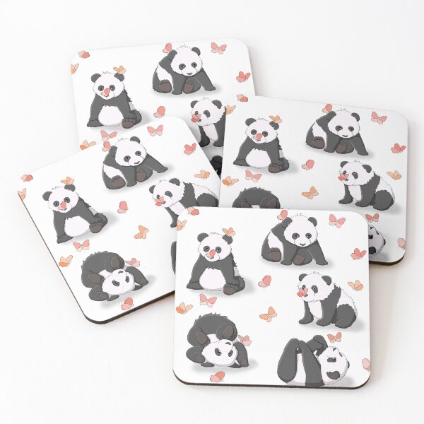 Item preview, Panda and Butterfly Party designed and sold by RhondaLuluArt.