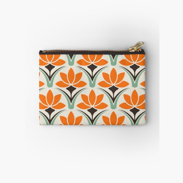 Item preview, KF 0067 D - Retro Vintage Flower Minimalist 70s Modern Geometric Floral Pattern designed and sold by KhakiFinch.