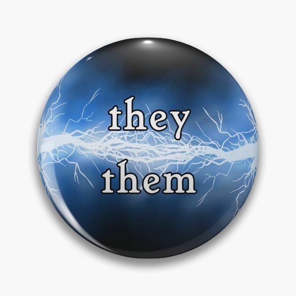 They/Them Pronoun Badge - Vurieth Pin