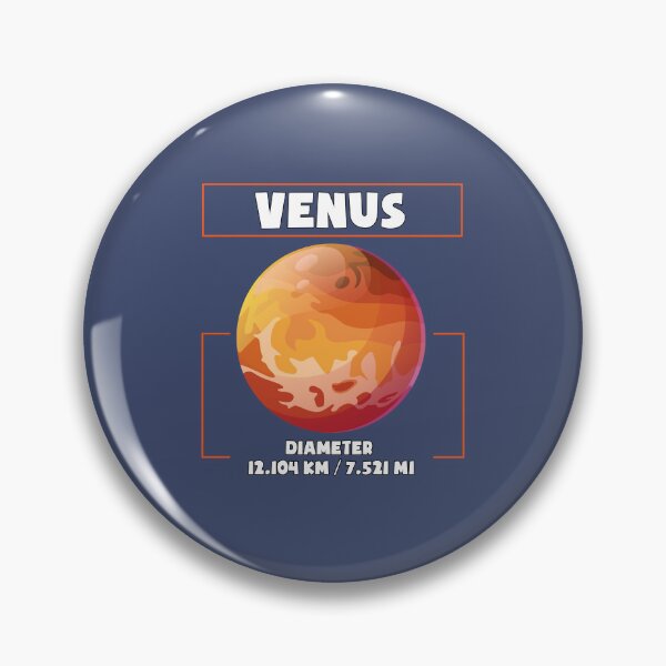 Artikelvorschau, Planet Venus und sein Durchmesser, ein lustiges Geschenk für Liebhaber des Sonnensystems und Astronomie-Enthusiasten entworfen und verkauft von abdelhak2005.