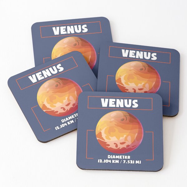 Item preview, Planet Venus and his diametre, a funny gift for solar system lovers and astronomy enthusiasts designed and sold by abdelhak2005.