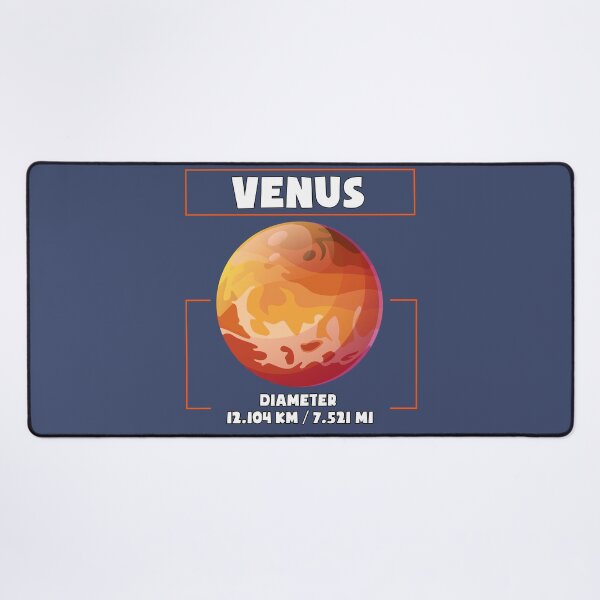 Item preview, Planet Venus and his diametre, a funny gift for solar system lovers and astronomy enthusiasts designed and sold by abdelhak2005.
