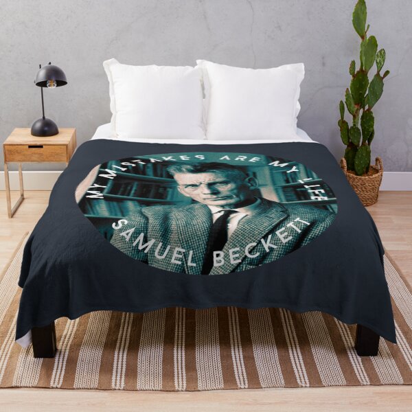 Item preview, Samuel Beckett portrait and quote: My mistakes are my life. designed and sold by artbleed.