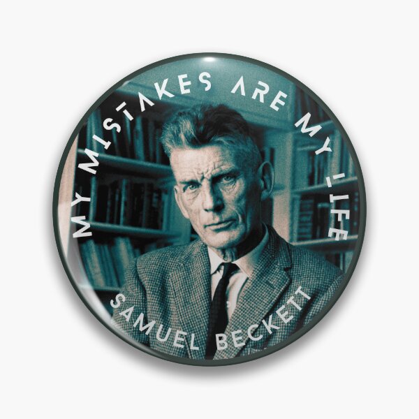 Item preview, Samuel Beckett portrait and quote: My mistakes are my life. designed and sold by artbleed.