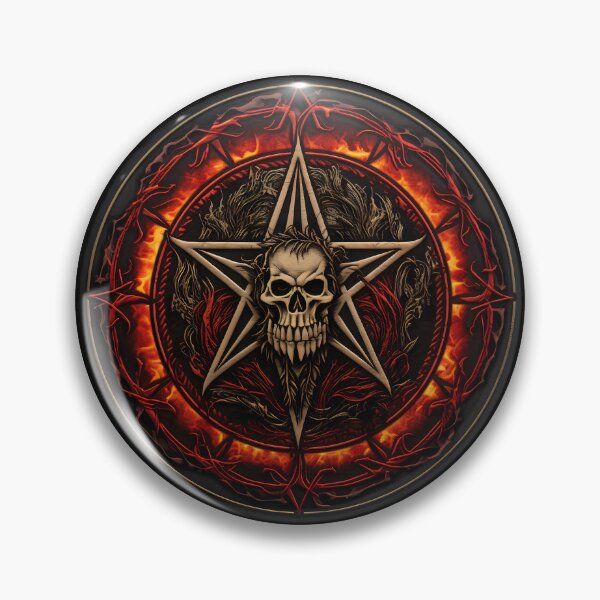 Item preview, Flame wrapped pentagram patch: dark metal band design with gothic lettering. designed and sold by InsaneLEDP.
