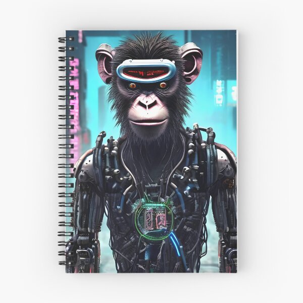 Item preview, Cyberpunk Monkey in a Futuristic City designed and sold by ArthurVandelay.