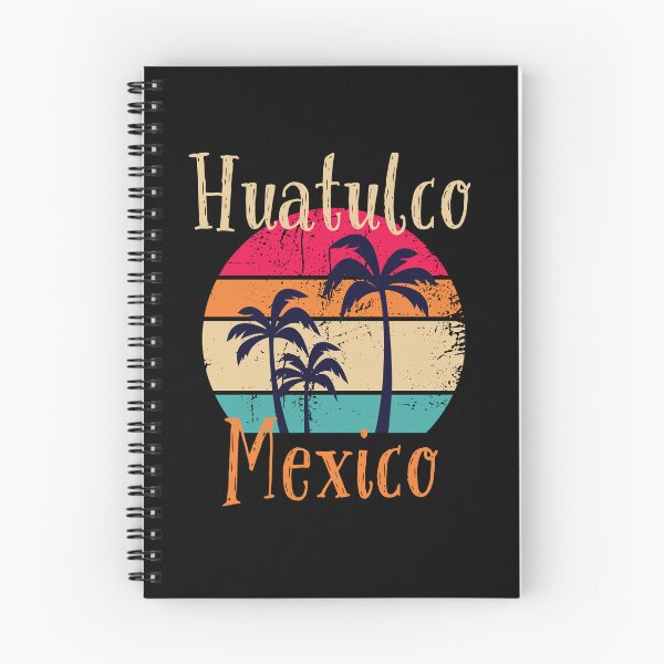 Item preview, Huatulco Mexico Vintage Sunset and Palm Trees Design designed and sold by RektRepublic.