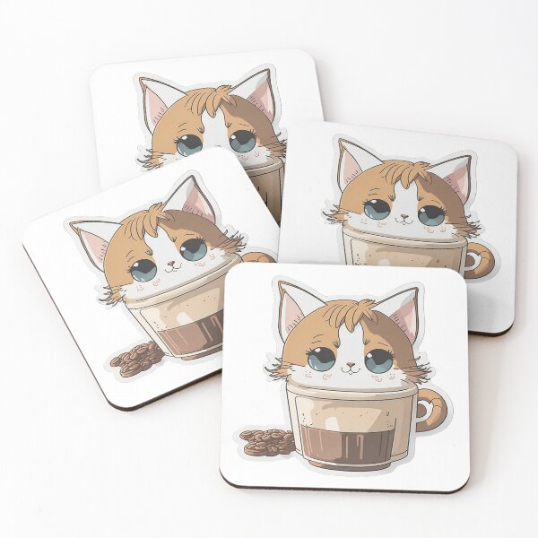Item preview, Delightful Cat Hug Stiker designed and sold by har1tosha777.
