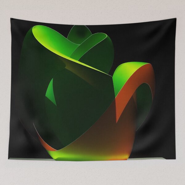 Item preview, "Abstract Apple Sculpture" digital art designed and sold by arcticcayman.