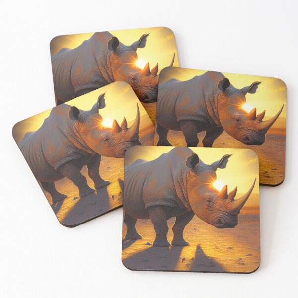 Item preview, African Rhino Graphic T-Shirt Dress designed and sold by Digital-Art-Co.