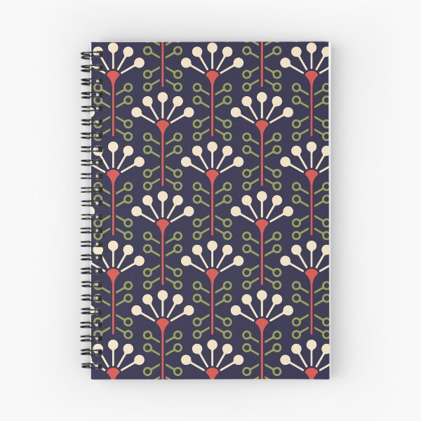 Item preview, KF 0070 A - Retro Vintage Dandelion Flower Minimalist 70s Modern Geometric Floral Pattern designed and sold by KhakiFinch.
