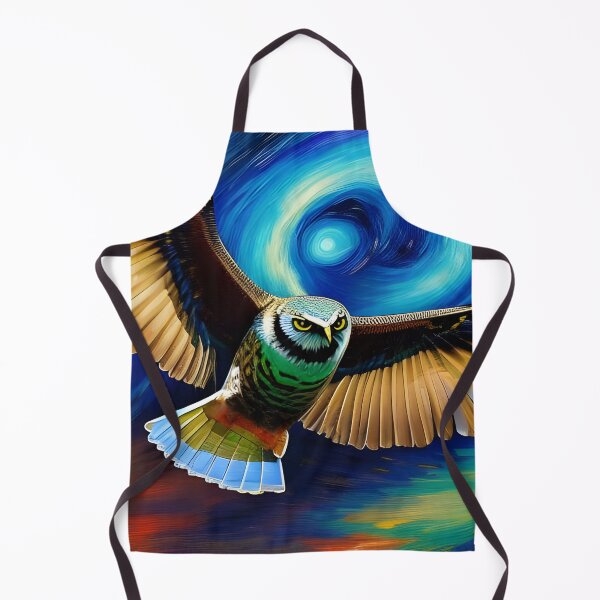 Item preview, Colourful Flying Owl, Ai Generated Art designed and sold by ACC .