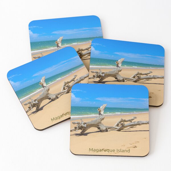 Item preview, Driftwood Tree on Magaruque Island Beach with Name Banner designed and sold by Jeremy Hayden.