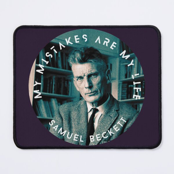 Item preview, Samuel Beckett portrait and quote: My mistakes are my life. designed and sold by artbleed.