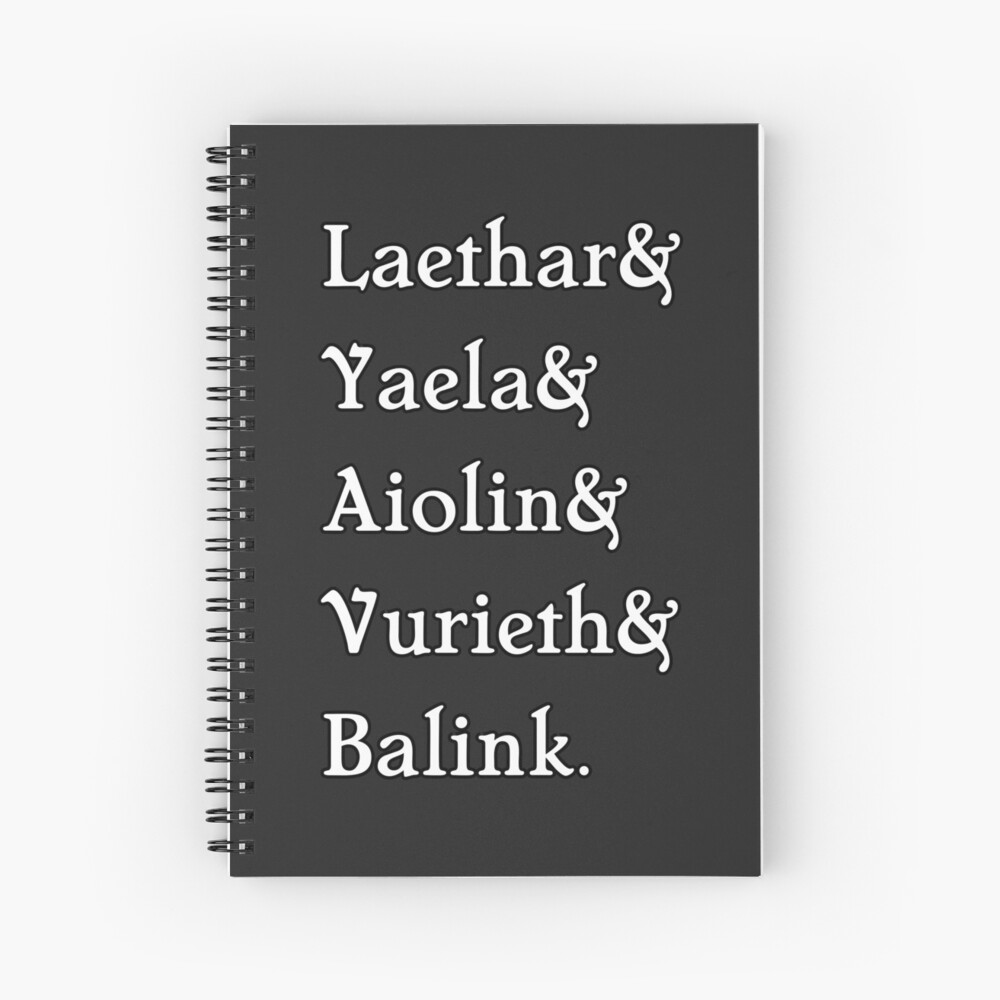 Item preview, Spiral Notebook designed and sold by scrollanddagger.