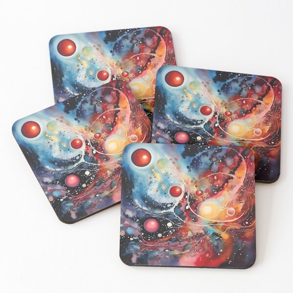 Item preview, Abstract universe in watercolor designed and sold by Banna Baber.