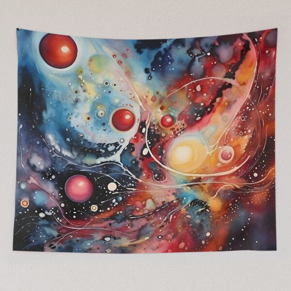 Item preview, Abstract universe in watercolor designed and sold by Banna Baber.