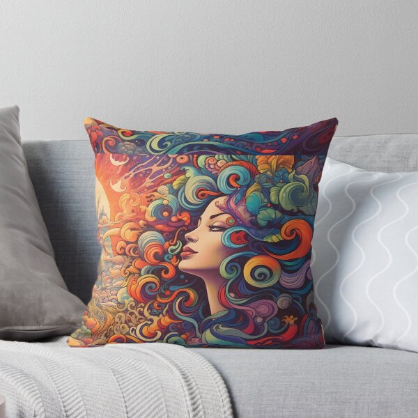 Artikelvorschau, Psychedelic Tapestry, Bedroom Wall Decor, Wall Hanging Trippy Tapestry, Trippy Room Decor, Aesthetic Wall Decor, Psychedelic Tapestry entworfen und verkauft von TileTango.