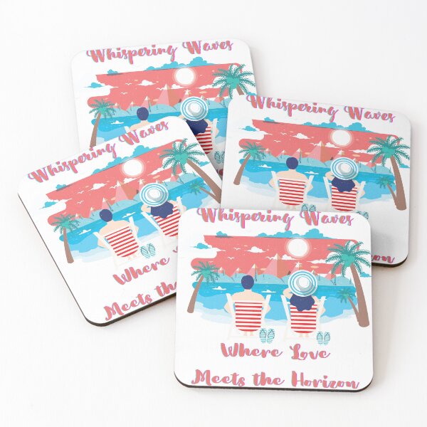 Item preview, Whispering Waves: Where love meets the horizon designed and sold by Ketique.