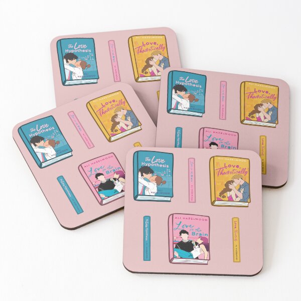 Item preview, Ali Hazelwood Books and Spines Illustrations Pack designed and sold by TheEclecticKat.