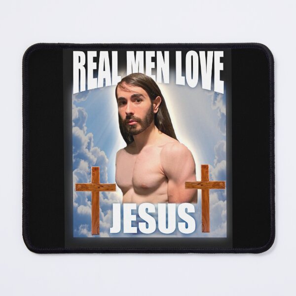 Item preview, Real Men Love Jesus designed and sold by RadioactiveFork.