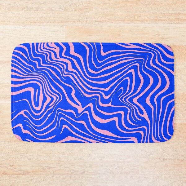 Item preview, Flowy Cobalt Blue and Bubblegum Pink Line Pattern  designed and sold by Jselz.