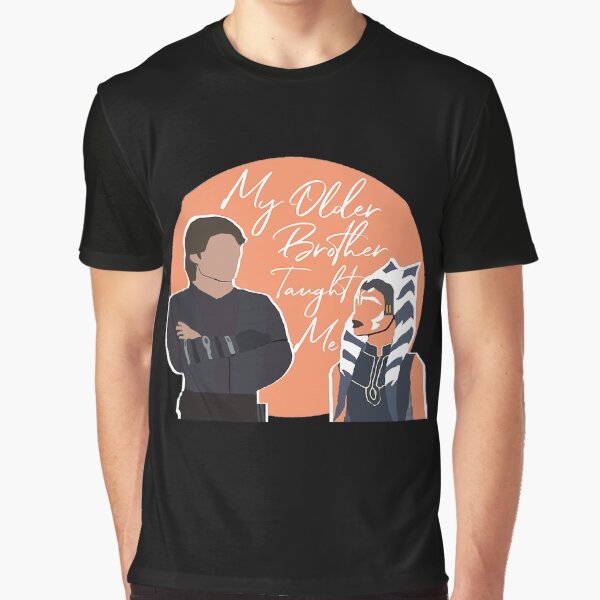 Vista previa del artículo con la obra «Mi hermano mayor me enseñó a Anakin y Ahsoka», diseñado y vendido por MadalineParent.