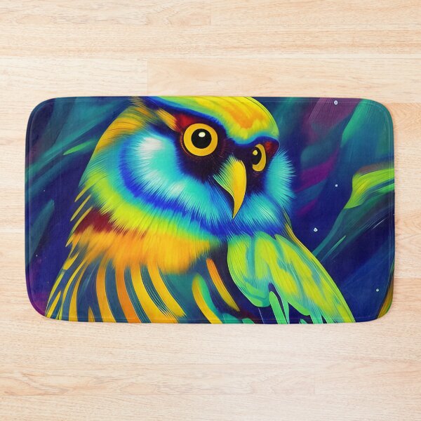 Item preview, Colourful Neon Owl, Ai Generated Art  designed and sold by ACC .