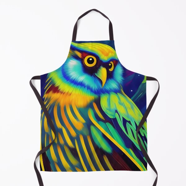 Item preview, Colourful Neon Owl, Ai Generated Art designed and sold by ACC .