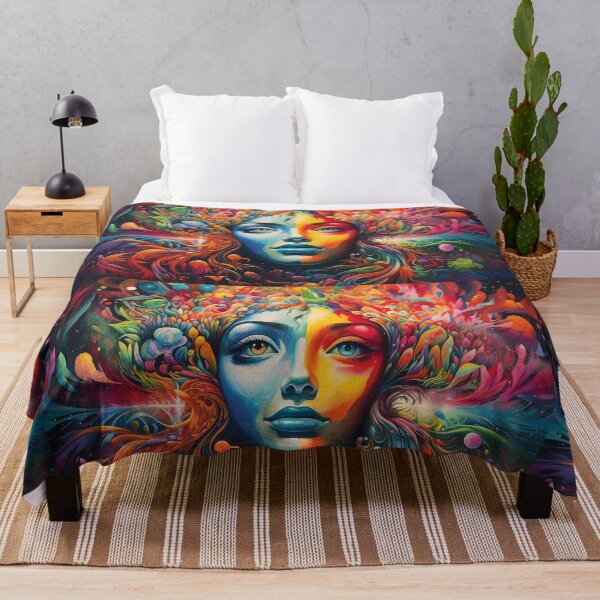 Item preview, Psychedelic Tapestry, Bedroom Wall Decor, Wall Hanging Trippy Tapestry, Trippy Room Decor, Aesthetic Wall Decor, Psychedelic Tapestry designed and sold by TileTango.