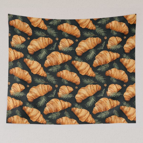 Item preview, French croissants pattern designed and sold by enipra.
