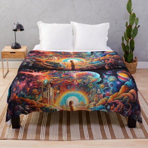 Item preview, Psychedelic Tapestry, Bedroom Wall Decor, Wall Hanging Trippy Tapestry, Trippy Room Decor, Aesthetic Wall Decor, Psychedelic Tapestry designed and sold by TileTango.