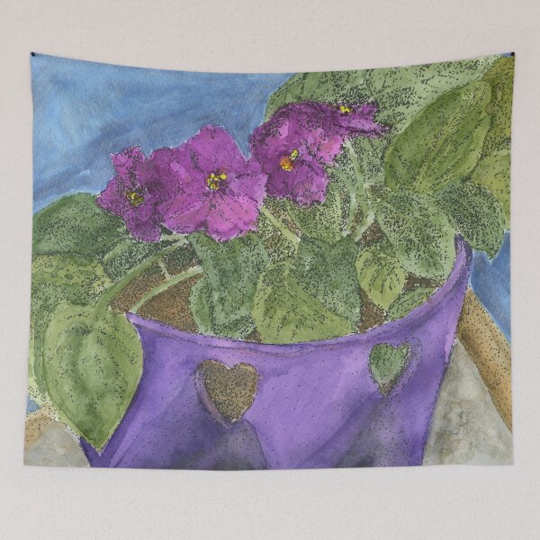 Item preview, African Violet designed and sold by LymphomaLass.