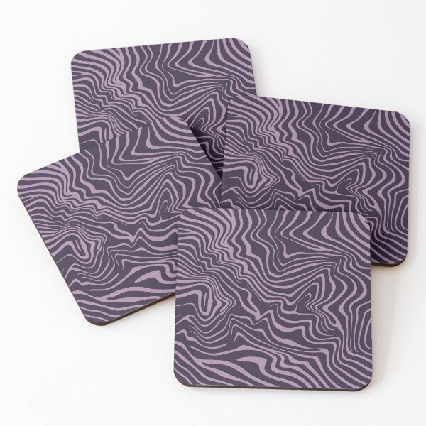 Item preview, Patrón de líneas de color morado oscuro y malva designed and sold by Jselz.