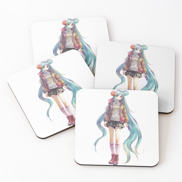Item preview, Mysterious anime girl. A cute girls with long hair. Sticker mysterious  designed and sold by Anastasiia Yurevych.