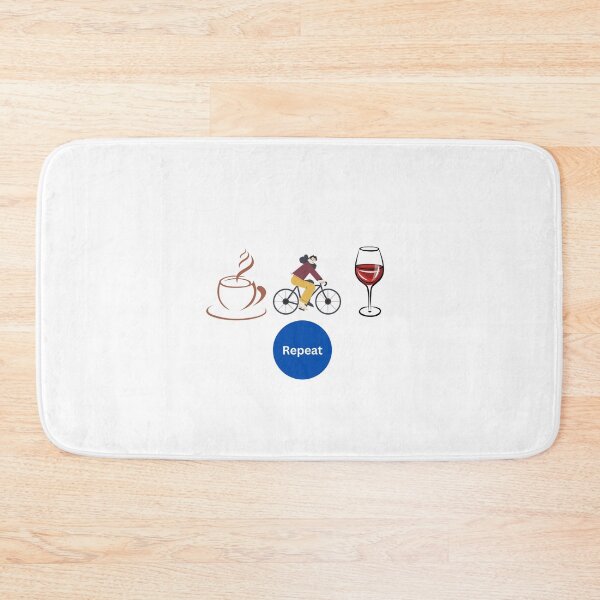 Item preview, coffee cycling wine repeat design designed and sold by Arulsanthosh.