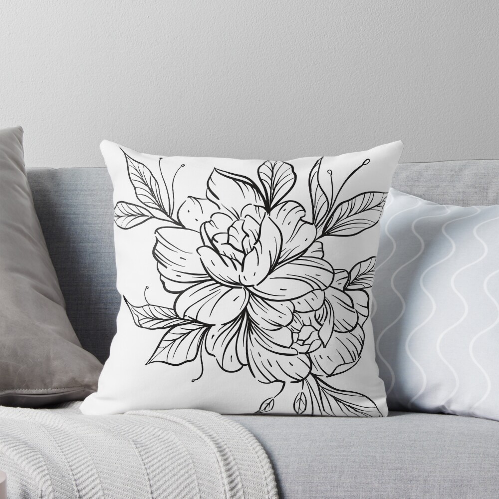 Item preview, Throw Pillow designed and sold by BOKEHARTSTUDIO.