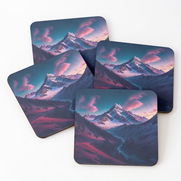 Item preview, A Tranquil Mountain Setting Where the Boundless Sky Serves as a Canvas for the Awe-Inspiring Mountain Panorama, Ai Generated Art designed and sold by AiGens.