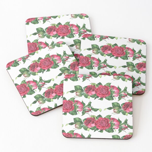 Item preview, Pattern of pink roses. Watercolor botanical illustration. designed and sold by Trilisti.
